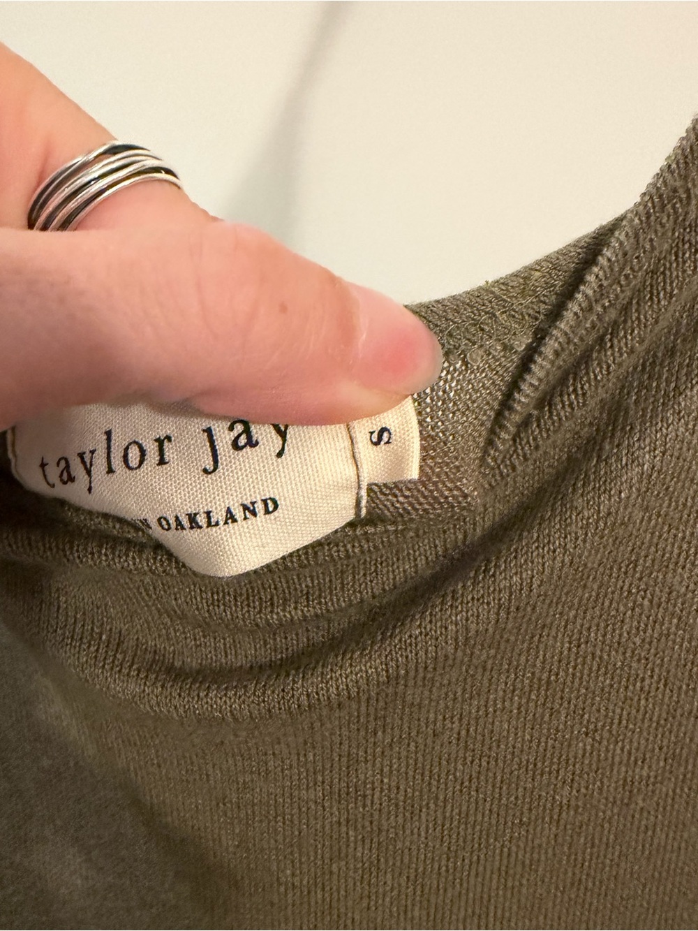 Taylor Jay Olive Green Spaghetti Strap Maxi Slip Dress - Picture 5 of 5